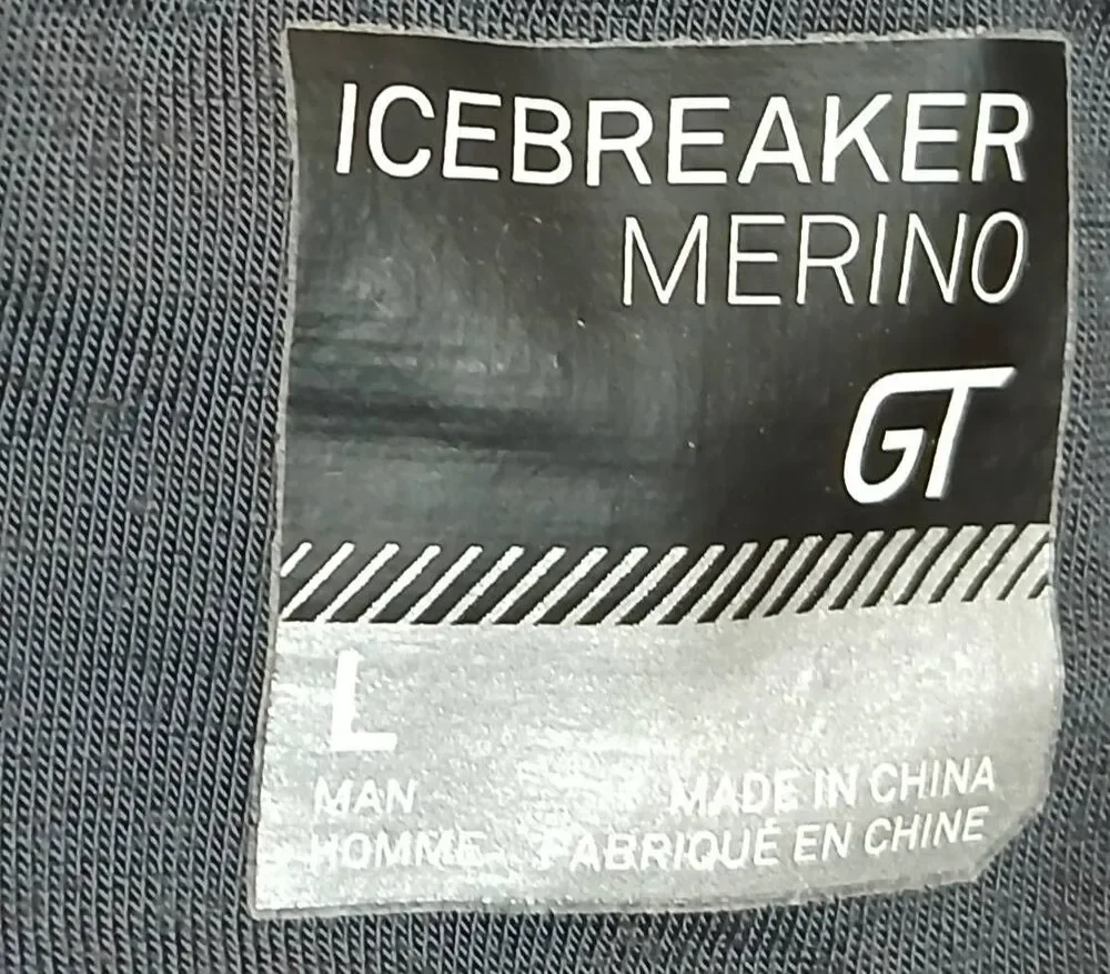 Icebreaker mens large gt thick merino wool full zipper sweater jacket gray